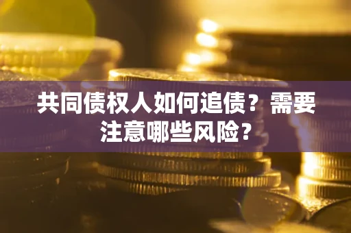 武汉共同债权人如何追债？需要注意哪些风险？