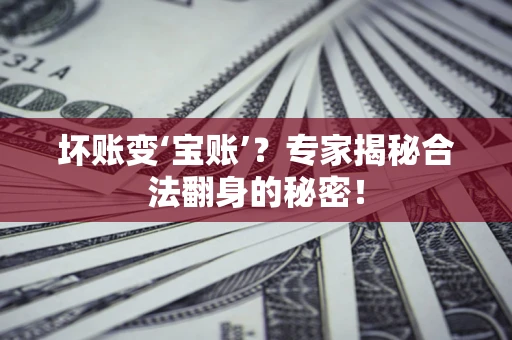 武汉坏账变‘宝账’？专家揭秘合法翻身的秘密！