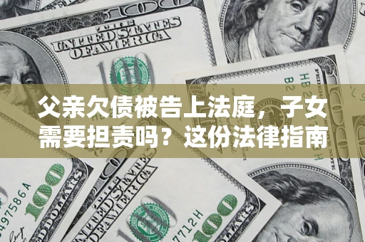 武汉父亲欠债被告上法庭，子女需要担责吗？这份法律指南必须看完