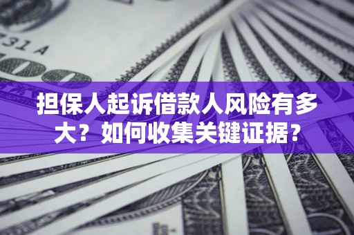 武汉担保人起诉借款人风险有多大？如何收集关键证据？