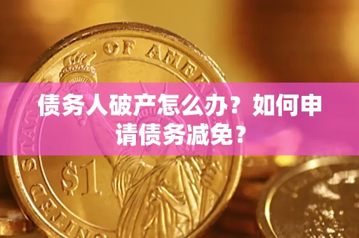 武汉债务人破产怎么办？如何申请债务减免？
