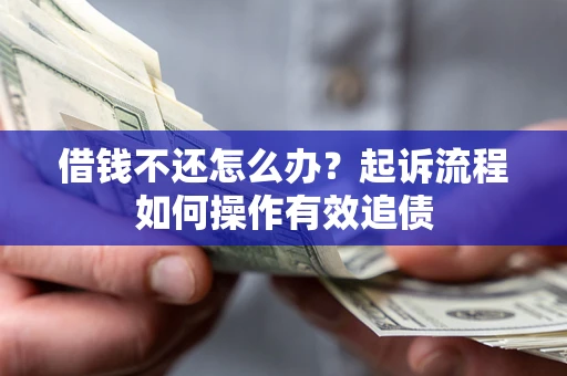 武汉借钱不还怎么办？起诉流程如何操作有效追债