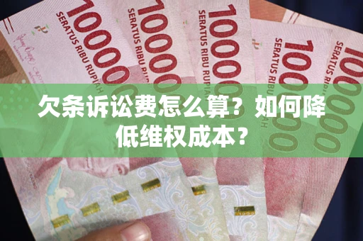 武汉欠条诉讼费怎么算？如何降低维权成本？