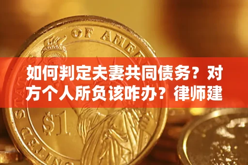 武汉如何判定夫妻共同债务？对方个人所负该咋办？律师建议