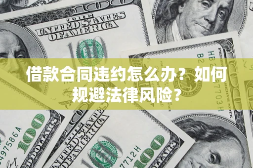 武汉借款合同违约怎么办？如何规避法律风险？