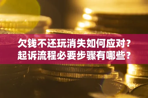 武汉欠钱不还玩消失如何应对？起诉流程必要步骤有哪些？